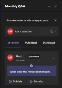 Using the Q&A App on Microsoft Teams meetings – Enabling the Future of ...