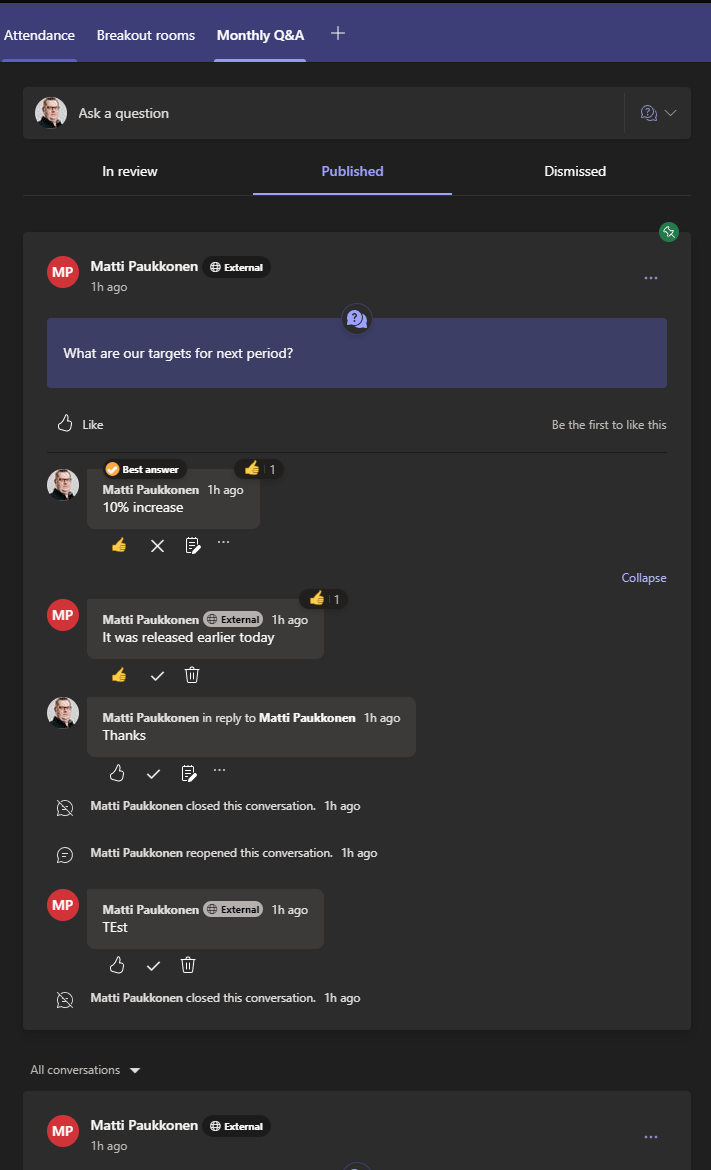 Using the Q&A App on Microsoft Teams meetings – Enabling the Future of ...